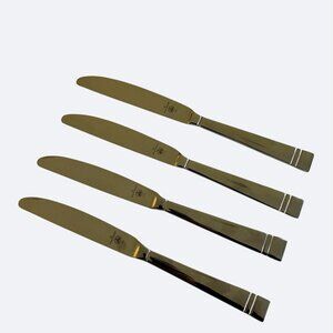 Pfaltzgraff PASSAGE Dinner Knife Knives set‎ 4 new stainless steel New